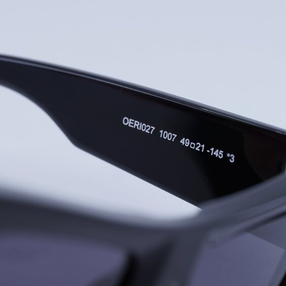 Off-White OERI027 ACCRA 1007 Sunglasses - Black Frame, Grey Lenses main image 7